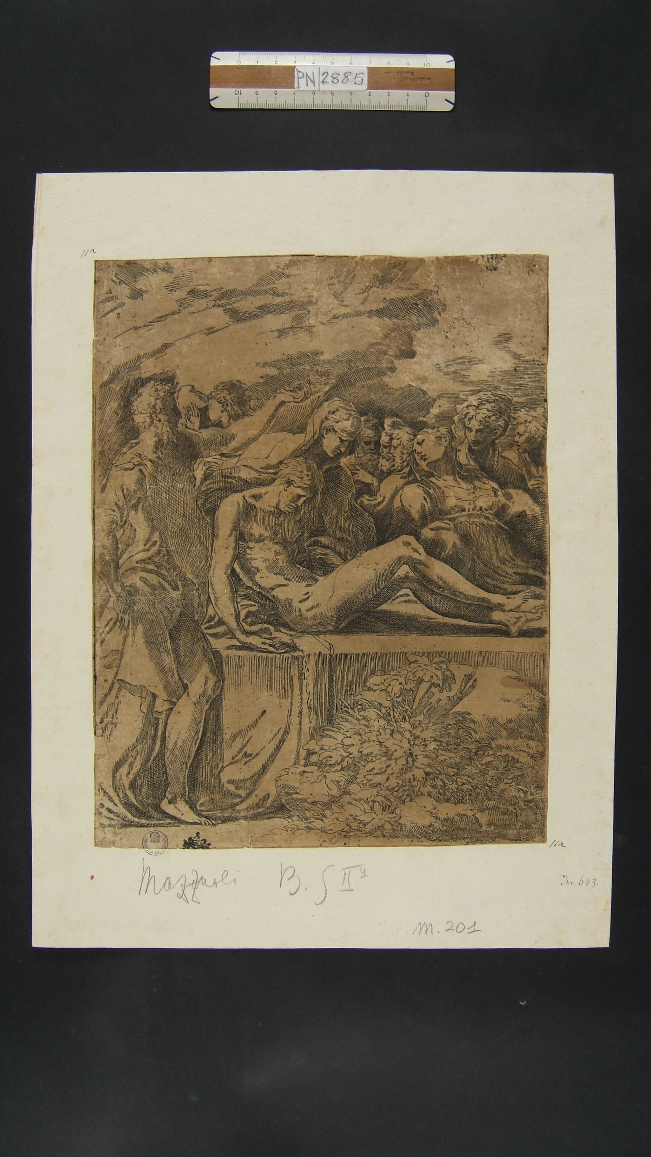Mazzola Francesco detto il Parmigianino - La Sepoltura di Gesù